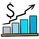A sign of a ranking graph and dollar sign