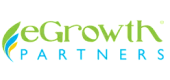 A white background with the word eGrowth Partners